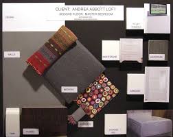 Material Sample Board For A Master Bedroom