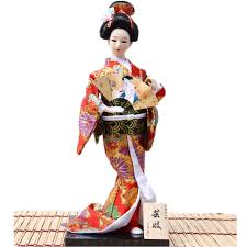Japanese antique maiko doll with wisteria flowers. New Japanese Kimono Fabric Japan Beauty Antique Geisha Dolls Wedding Home Decoration Accessories Furniture Feng Shui Crafts Buy At The Price Of 17 85 In Aliexpress Com Imall Com