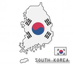 Corea del sur (bandera) español de méxico. Mapa Y Bandera De Corea Del Sur Vector Premium