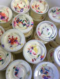 By luv2draw in cooking dessert. Birthday Cake Pudding Shots Crafty Morning