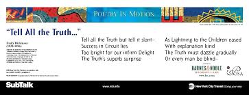 Emily Dickinson Tell All The Truth But Tell It Slant Truth Poetry Poems