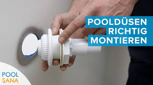 Pool Dusen Einbau So Montieren Sie Einstromdusen An Ihren Stahlwandpool Poolsana Youtube