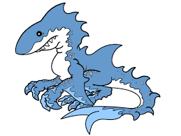 On the sides of the bottom triangle, draw two pointed triangles for the fins, with one larger fin on the back. How To Draw A Great White Shark Dragon How To Draw Cartoons