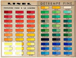 From Moda Paint Charts Vintage Colour Palette Color Theory