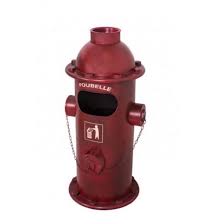 red retro industrial kitchen bin