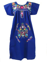 Amazon Com Leos Mexican Imports Women S Mexican Puebla Dress Clothing Mexican Dresses Puebla Dress Mexican Embroidered Dress