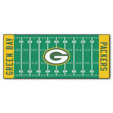 Fanmats Green Bay Packers 3 Ft X 6 Ft Football Field Rug Runner Rug 7352 The Home Depot Nfl Green Bay Football Field Packers Football