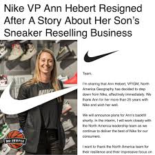 İstifa eden hebert konuya ilişkin açıklamada bulunmazken, nike, kısa süre içinde kuzey amerika'ya yeni bir yönetici atayacaklarını planladıklarını söyledi. E1xtldm Uasozm