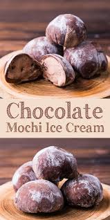 Chocolate Mochi Ice Cream Is A New Way To Enjoy Ice Cream It S Come From Japan And Really Fun To Enjoy Biting Int Mochi Ice Cream Cold Desserts Asian Desserts