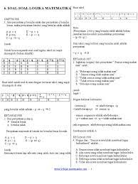 Soal Soal Logika Matematika
