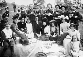 Bendigo Fire Brigade And Their Families At An Easter Picnic Near The Happy Jack Hotel Lockwood South About 1900 Melbourne Victoria Victoria Lockwood