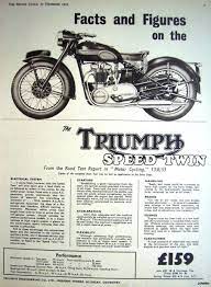 Inkfrog Vintage Motorcycle Posters Triumph Bikes Triumph Motorbikes