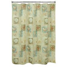 Ocean Shower Curtain By Bacova Beige Beige Nature Ocean Shower Curtain Nautical Shower Curtains Beach Shower Curtains