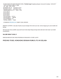 Goalindah Com Prediksi Togel Hongkong Dengan Rumus Jitu Hk Selasa