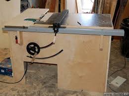 Controls allow you to raise and/or tilt the blade above a table that supports the workpiece. How To Make A Table Saw Ibuildit Ca