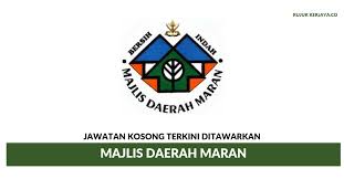 Dewan pejabat daerah dan tanah marang dirba šiose srityse: Majlis Daerah Maran Kerja Kosong Kerajaan