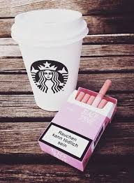 Maybe you would like to learn more about one of these? Wallpapers Starbucks Coffee And Cigarette Image 2945385 On Favim Com
