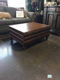 Stack your fave coffee table books and cutesy décor for an ott look that will have you raking in the likes. Super Cool Coffee Cocktail Table By Bombay Looks Like 3 Books Stacked On Top Of Each Other One Smaller Drawer Home Furnishings Furnishings Cocktail Tables