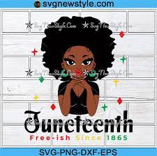 1 png, 1 other file. Juneteenth Woman Svg African American Svg Juneteenth Svg Black History Svg 1865 Svg Png Dxf Eps Cricut File Silhouette Art Svg New Style