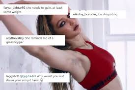 Jemima kirke is joining the likes of madonna, miley cyrus, and scout willis in letting her armpit hair grow out. American Supermodel Gigi Hadid Flaunts Armpit Hair In A Calendar Fans Say Eww Buzz News India Tv