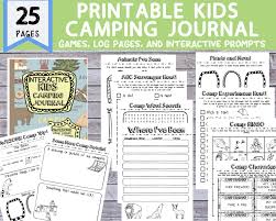Overall, there is low to no prep required. Fun And Engaging Printable Kids Camping Journal 25 Pages Free Pdfs The Crazy Outdoor Mama