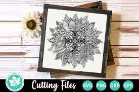 Download Sunflower A Zentangle Svg Cut File 483370 Cut Files Design Bundles