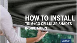 This video shows you the tools you'll need, and the steps for how to mount shade brackets to. How To Install Levolor Trim Go Cellular Shades Inside Mount Youtube