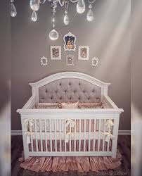 Gorgeous One Of A Kind Custom Tufted Convertible Crib With Rhinestones G L A M Baby Girl Room Baby Girl Room Decor Baby Room Neutral