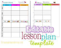 Cute Lesson Plan Template Free Editable Download Editable Lesson Plan Template Lesson Plan Template Free Printable Lesson Plans