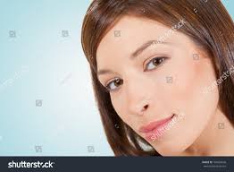 Beautiful Brunette Woman Smiling Developed Raw Stock Photo 184526636