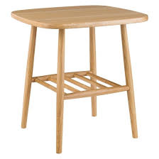 Cornelia Solid Oak Side Table With A Spindle Shelf In 2020 Oak Side Table Solid Wood Side Table Side Table