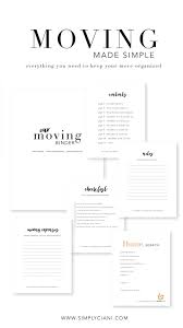 Many people get frustrated when they have to move out of the state. Moving Made Simple Free Moving Printables Simply Ciani