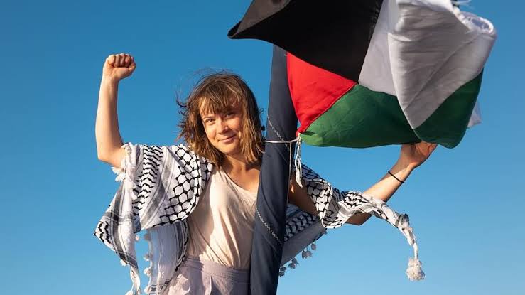 Greta Thunberg aboard the Madleen mission