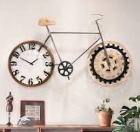 Unique Wall Decor: Creative Bicycle Clock Design - 7TQV5901