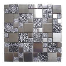 Check spelling or type a new query. Eden Mosaic Tiles Roman Pattern With Accent Tile Stainless Pewter 11 Pack Rona