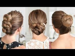 Updo hairstyles allow creating an elegant look without dramatic shifts. 3 Easy Updo Hairstyles Missy Sue Medium Long Hair Easy Hair Updos Long Hair Styles