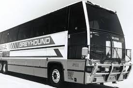 Image result for Silver 1990 Greyhound Bus