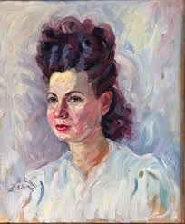 TABLEAU ANCIEN PORTRAIT signé de EMILE SIMON EUR 1.400,00