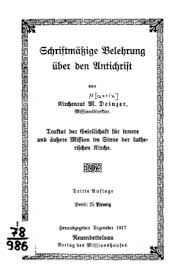Ist dieses buch _____ unserer bibliothek? Schriftmassige Belehrung Uber Den Antichrist Wikisource