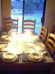 Table Set For The Last Night Of The Feast Holy Convocation Lit By The Candles That We Carried To Become The Li Feast Of Tabernacles Table Settings Tabernacle