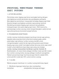 Harga jual pedet umur 4 bulan 4.500.000 9. Contoh Proposal Pembuatan Kandang Sapi Lakaran