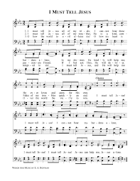 404 File Or Directory Not Found Hymn Sheet Music I Must Tell Jesus Gospel Song
