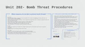 Check spelling or type a new query. Unit 202 Bomb Threat Procedures By Rhiannon Collins