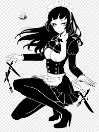 Retrato en blanco y negro. Mangaka Blanco Y Negro Dibujando Anime Chicas Blancas Y Negras Pelo Negro Manga Png Pngegg
