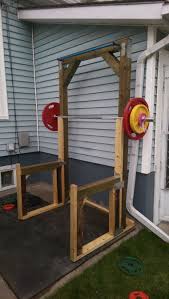 Diy Outdoor Squat Rack Diy Home Gym Backyard Gym Home Made Gym