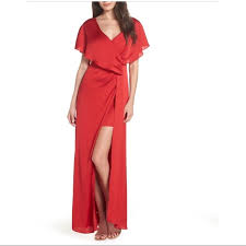 Keepsake The Label Red Gown Dress