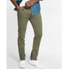 Express Slim Fit Five Pocket Twill Pant 30 Liked On Polyvore Featuring Men S Fashion Men S Clothing Me Green Pants Men Pants Outfit Men Mens Twill Pants