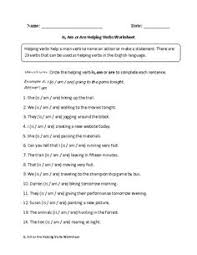 Helping Verb Worksheet Worksheet Fun And Printable