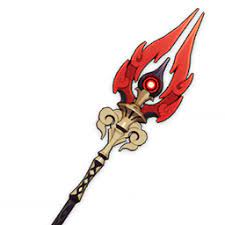 One of the craftables spears (crescent pike, prototype starglitter, dragonspine): Polearms Genshin Impact Wiki Fandom