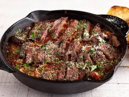 Steak Pizzaiola Recipe In 2020 Steak Pizzaiola Food Network Recipes Recipes